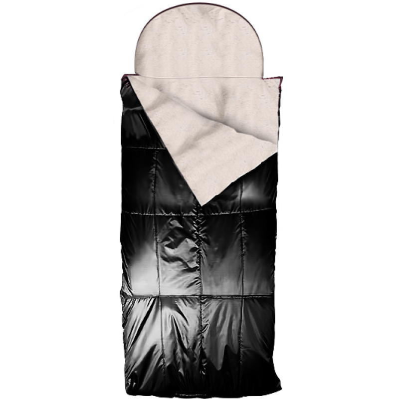 Спальный мешок БУРАН из натуральной овчины (черный)