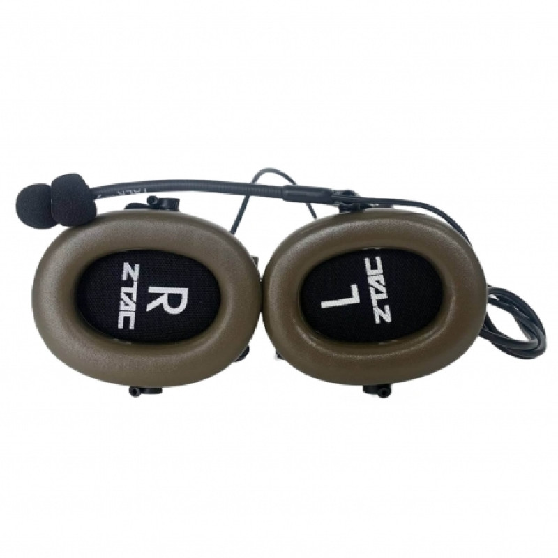Тактические активные наушники с адаптером под шлем и шумоподавлением  •ZTAC Peltor COMTAC II