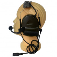 Тактические активные наушники с адаптером под шлем и шумоподавлением  •ZTAC Peltor COMTAC II