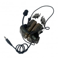 Тактические активные наушники с адаптером под шлем и шумоподавлением  •ZTAC Peltor COMTAC II