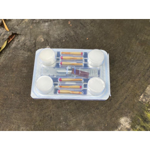 Разогреватель портативный комплект (Сухое горючее + Спички)